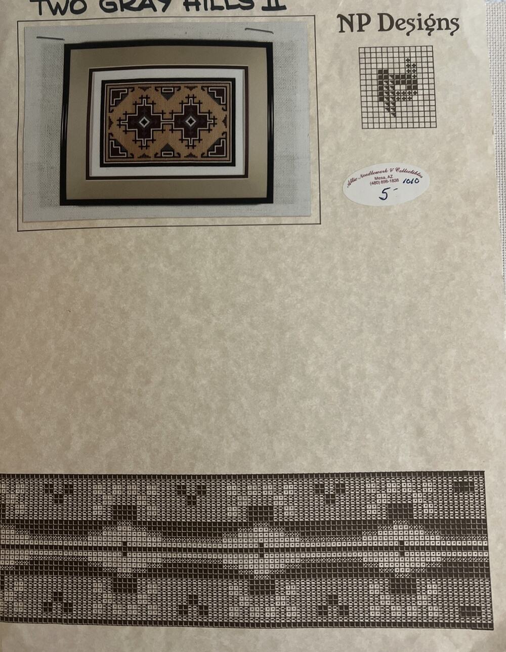 NP Designs “Two Grey Hills” Navajo Weaving 2000 Counted Cross Stitch Kit